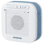 Sangean H200 Portable Waterproof Bluetooth Speaker - White / Blue