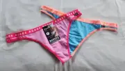 Bonds WUHCW 12K Ladies Hipster Gee G-String Brief 2 Pack Plain/Plain Size 16 New