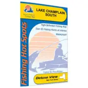 Lake Champlain South Fishing Map (Cedar Beach to Whitehall)-S458