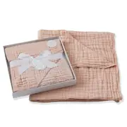 Jiggle & Giggle Whip Double Baby/Kids Muslin Cotton Blanket For Cot/Pram Peach