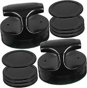 WOONEKY 1 Set Hockey Putter Ice Hockey Strikers and Puck Air Hockey Pucks Table Ice Hockey Pusher Ice Hockey Training Pucks Hockey Supplies Small Ice Hockey Pusher Roller Hockey Pucks Abs