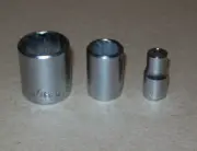 EASCO Misprint 3 SOCKETS 11/16 & 7/ 16 - 3/8 Dr AND 7/32 - 1/4 Dr - USA - NOS