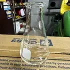 Pyrex 250ml Flask No. 4980 Laboratory Clear Lab Glass ￼ German Germany Vintage