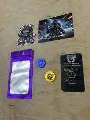 Inky EDC x Collector’s Gambit G5 Anodized Titanium & Alum Inky Skull Patch Set