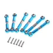 6Pack Front Rear Aluminum Linkages Pull Rod For WLtoys A959 A979 K929 1/18 RC F