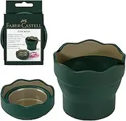 Faber-Castell Clic & Go Artist Water Cup - Dark Green, 1 Count (Pack of 1)