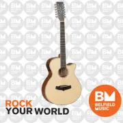 Tanglewood TW12CE Acoustic Guitar 12-String Superfolk Natural Pickup Cutaway