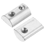 M4 t Spring Nut, 25 Pcs 4545 Series Half Round Roll in Spring with Slot 10mm