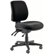 BURO ROMA MID BACK 3 LEVER NO ARMS BLACK