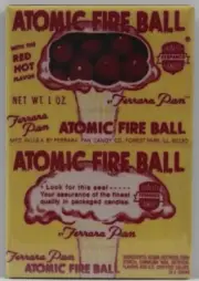 Atomic Fire Ball Candy 2" X 3" Fridge / Locker Magnet. Vintage Ad