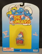 The Smurfs ROCKING CHAIR PAPA SMURF with PIPE Figure 40300 Schleich Vintage Rare