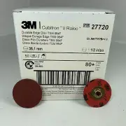 27720 3M Cubitron II Roloc Durable Edge Disc TSM 984F, 1-1/2" 80+ Grade Qty (50)