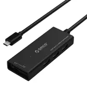 Ch3Sf Usb-C / Type-C High Speed Usb 3.0 Hub With Card Reader Tf / Sd Function For Laptops Black