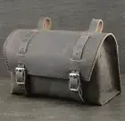 Vintage Brown Leather Bike TOOL BOX BAG Schwinn Cruiser Bicycle Saddle Road Seat