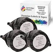 Cartridge Planet 3 Pack Compatible Multi Purpose Square Label Roll for Dymo SD30332 S0929120 25mm x 25mm 750 Labels for Dymo LabelWriter 450 450 Turbo 450 Twin Turbo 450 Duo 4XL SE450 310 320 330 4…