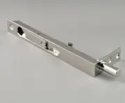 FRENCH DOOR FLUSH BOLT-POLISHED NICKEL-SOLID BRASS-panic pad lock barrel-dead
