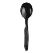 DIXIE Disposable Polystyrene Utensils Individually Wrapped Black (1000-Carton)