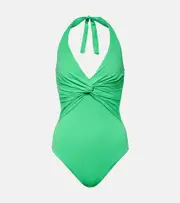 [Melissa Odabash] Melissa Odabash Zanzibar gathered swimsuit AU 6 green