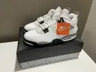 Nike Air Jordan 4 Retro White Cement 2025 FV5029-100 Men's Size 15