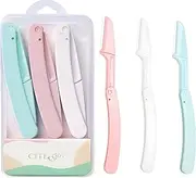 Rotema razors for women,Foldable face razors for women,Sharp eyebrow razor,facial hair removal for women,dermaplaning tool for face(pack of 6)
