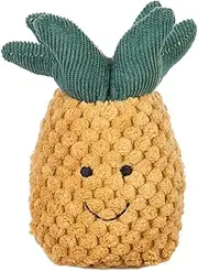 Apricot Lamb Baby Pineapple Soft Rattle Toy, Plush Stuffed Animal for Newborn Soft Hand Grip Shaker Over 0 Months (Pineapple, 4 Inches)