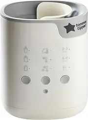[Tommee Tippee] All-in-One Advanced Electric Bottle and Food Pouch Warmer, Warms Baby Feeds to Body Temperature in Minutes, Automatic Timer, White