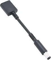 HP 4.5mm to 7.4mm Power DC Dongle, Connector tip Converter Adapter, retrofits Connector from 4.5mm to 7.4mm which fits for HP Series Business Notebook, HP EliteBook, HP ZBook 14 15 17 G1 G2 and More