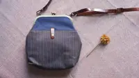在飛比找Okini 器物書優惠-日本製 pocchiri京都手工 口金包 手提包 單肩包