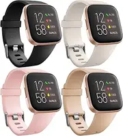 [Ouwegaga] Compatible with Fitbit Versa 2/Fitbit Versa Lite/Fitbit Versa Bands for Women Men, Classic Soft Silicone Replacement Waterproof Sport Watch Strap for Fitbit Smartwatch, Multi Colors