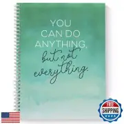 Softcover Not Everything 8.5" x 11" Motivational Spiral Notebook/Journal, 120