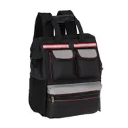Catzon Tool Storage Backpack with Padded Back for Electrician Carpenter-Black