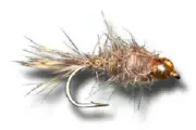 6 Tungsten Bead Hare & Copper Nymphs #12,14