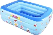 Inflatable Pool for Indoor or Outdoor, 59"×43"×20" Summer Fun, Kids Pool with Inflatable Soft Floor, Ball Pit