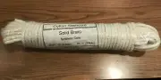 5/16"X100' SOLID BRAID COTTON SASH CORD (LOT OF 4 HANKS)
