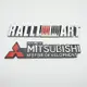 適用於三菱MITSUBISHI 翼神歐藍德菱帥藍瑟改裝個性RALLIART車標鋁合金3D立體車貼