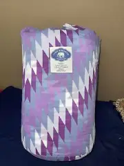 John Robshaw Queen Zig Zag Ranhita Quilt & 2 Standard Shams Cotton Reversible