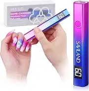 SAVILAND U V Light for Nails – Handheld U V Lamp for Gel Nails LED Nail Lamp Portable Mini Nail Dryer for Curing Gel Polish Nail Glue Gel USB Nail Art for Home DIY Manicure (12W)