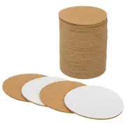 50-Pack Self-Adhesive Cork Sheets, 3.5 x 3.5 Inch Round Cork Board [2mm Thick]