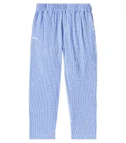 [Liewood] Liewood Boris gingham cotton seersucker pants Y 10 blue