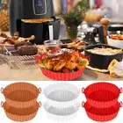 2Pcs Air Fryer Silicone Pot with Handle Reusable Air Fryer Liner Heat FuxLT