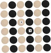 ERINGOGO Wood Chess Pieces Pcs Checkers Backgammon Set Replacement for Chessboard