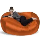 Sofa Sack Bean Bag Chair Cover, 6-Feet, Tangerine 6 ft Lounger