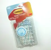 NEW NIP Command Clear Strips 40 Clips 3M Damage Free Hanging Value Pack