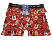 Holiday Egg Nog Boxer Briefs, Men's Size M, Christmas, Main and Local, C7 MP