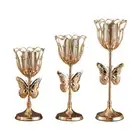 Gold Pillar Holders Gold Candlestick Most for Ideal for 50mm Pillar Candl