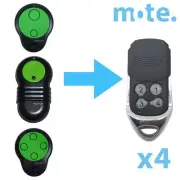 4 x Merlin M832/M844/M842 Compatible Garage/Gate Door Remote Prolift 230T/430R