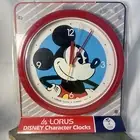 Mickey Mouse Red Walt Disney World Character Clocks Lorus Quartz Wall Clock NIB