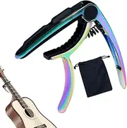 Capo for Electric Guitar, Precision-Engineered Design, Lightweight and Sturdy, Quick-Change Spring Mechanism, Perfect for Stage Performance, Live Concerts, Studio Recording