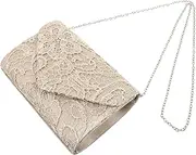[BESPORTBLE] Lace Pattern Clutch Bag Elegant Evening Bag for Women for Banquet Parties