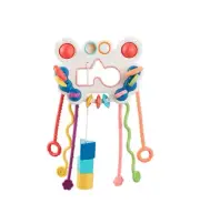 Baby Sensory Montessori Toy for Over 18 Months,Pull String Silicone Teething toy